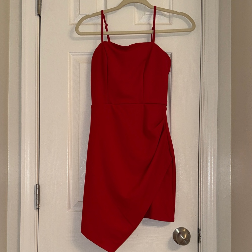 Miami (Mi Ami) Asymmetrical Red Dress
